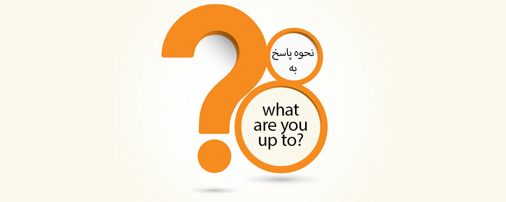 چگونه باید به سؤال “What are you up to? “ پاسخ بدهیم